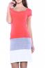 Tříbarevné šaty | Velikost: S/M | Koral