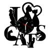 Hodiny vinyl - I love Cats