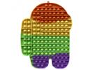 Pop It Rainbow antistresová hračka Among Us JUMBO XXL