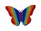 Pop It Rainbow antistresová hračka motýl JUMBO XXL