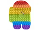Pop It Rainbow Desková antistresová hračka Among Us JUMBO XXL