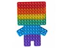 Pop It Rainbow antistresová hračka robot JUMBO XXL