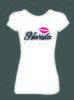 Dámské tričko s nápisem Nevěsta a se rty | Velikost: XS | Bílá