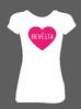 Dámské tričko s nápisem Nevěsta a srdcem | Velikost: XS | Bílá