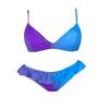 Dámské bikini s volánem měnící barvu, fialovo-modré | Velikost: M