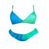 Dámské bikini s volánem měnící barvu, modro-zelené | Velikost: M