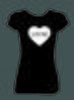 Dámské tričko s nápisem Svědkyně | Velikost: XS | Černá