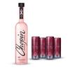 Chopin Vodka Pink Ribbon (1000 ml) + 4× Noble Elite Soft Drink (250 ml)