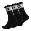 Ponožky pánské sportovní RETRO - 3 páry | Velikost: 39 - 42 | Černá