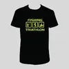 Pánské tričko s motivem "Fishing triathlon" | Velikost: XS | Černá
