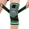 Kompresní stahovací bandáž na koleno | Velikost: UNI | Černo-zelená