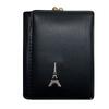 Dámská mini peněženka s Eiffelovkou | Černá