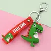 Klíčenka s dinosaurem - zelená