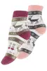 Thermo (zimní motiv) - 2 páry | Velikost: 35-38 | Růžová