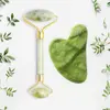 Světlý jadeit váleček + jadeit gua sha