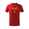 Dětské tričko - Sob Rudolf | Velikost: Velikost: 110 cm | Červená