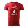 Pánské tričko - Vánoční stromeček | Velikost: Velikost: XS | Červená