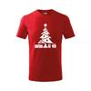 Dětské tričko - Vánoční stromeček | Velikost: Velikost: 110 cm | Červená