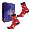 Dárkové balení ponožek - Termo Vločky - červené | Velikost: 35-38