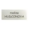 12# Hliníková jmenovka – stříbrná matná 10 x 4 cm