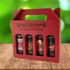 4dílné dárkové balení chilli omáček (jemně pálivé / červené balení)
