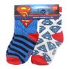2 pack baby ponožek, Superman | Velikost: 68/74 | Modrá + bílá AOP