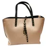 Kožená kabelka Shopper – Nude