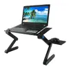 Flexibilní stolek pod notebook, černý