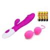 Erotický set: vibrátor + Venušiny kuličky + baterie