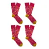Set ponožek 4 ks - Drinky růžové | Velikost: 36-40