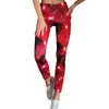 Fitness legíny Galaxy | Velikost: S/M | Červená
