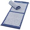Akupresurní podložka s polštářem 130x50 cm | Modrá