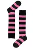 Stripes Knee Socks - Černorůžové | Velikost: 35-38