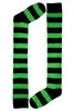 Stripes Knee Socks - Černozelené | Velikost: 35-38