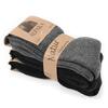3x pánské teplé ponožky Alpaka, jednobarevné | Velikost: 39-43 | 2x černá, tmavě šedá