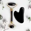 Obsidián váleček + obsidián gua sha
