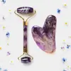 Ametyst váleček + ametyst gua sha