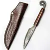Ručně kovaný nůž Letter opener s pouzdrem z kůže | Hnědá