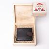 Pánská peněženka v dárkové krabičce LR2, Černá | Balení: Vánoční motiv