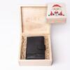Pánská peněženka v dárkové krabičce LR3, Černá | Balení: Vánoční motiv