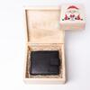 Pánská peněženka v dárkové krabičce LR6, Černá | Balení: Vánoční motiv