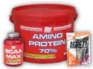 Amino Protein 70%, 3500 g + BCAA MAX 200 kapslí + Agrezz | Příchuť: Čokoláda