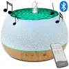 Aroma difuzér s bluetooth reproduktorem 1000 ml, bledě hnědá