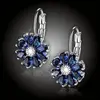 Náušnice Brillance Marquise Royal Blue