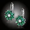 Náušnice Brillance Marquise – Smaragd Green