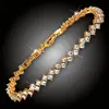 Náramek Ice Queen Gold s třpytivými krystaly