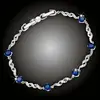 Náramek Danielle Royal Blue s třpytivými krystaly