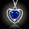 Luxusní náhrdelník Crystal Blue Heart