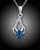 Elegantní náhrdelník Blue Flame