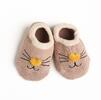 Dětské kotníkové ponožky - kočičí nos | Velikost: S | Krémová